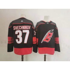 Carolina Hurricanes #37 Andrei Svechnikov Black 2020-21 Reverse Retro Adidas Jersey