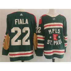 Minnesota Wild #22 Kevin Fiala Green 2022 Winter Classic Adidas Jersey