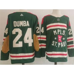 Minnesota Wild #24 Matt Dumba Green 2022 Winter Classic Adidas Jersey