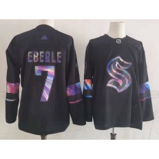 Seattle Kraken #7 Jordan Eberle Black Adidas Jersey