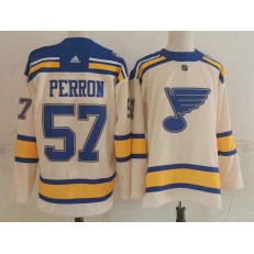 St Louis Blues #57 David Perron Cream 2022 Winter Classic Adidas Jersey