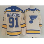 St Louis Blues #91 Vladimir Tarasenko Cream 2022 Winter Classic Adidas Jersey