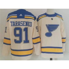St Louis Blues #91 Vladimir Tarasenko Cream 2022 Winter Classic Adidas Jersey