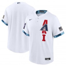 MLB Arizona Diamondbacks Blank White Nike 2021 MLB All-Star Cool Base Jersey