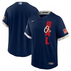 MLB Baltimore Orioles Blank Navy Nike 2021 MLB All-Star Cool Base Jersey
