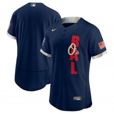 MLB Baltimore Orioles Blank Navy Nike 2021 MLB All-Star Flexbase Jersey