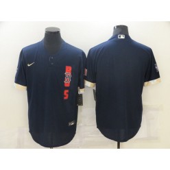 MLB Boston Red Sox Blank Navy Nike 2021 MLB All-Star Cool Base Jersey
