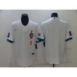 MLB Chicago Cubs Blank White Nike 2021 MLB All-Star Cool Base Jersey