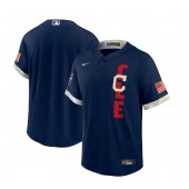MLB Cleveland Indians Blank Navy Nike 2021 MLB All-Star Cool Base Jersey
