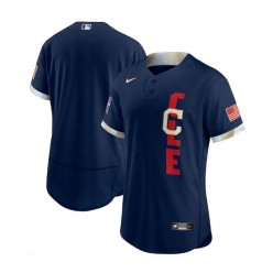 MLB Cleveland Indians Blank Navy Nike 2021 MLB All-Star Flexbase Jersey