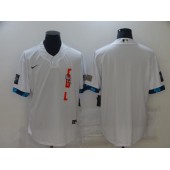 MLB Colorado Rockies Blank White Nike 2021 MLB All-Star Cool Base Jersey