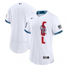 MLB Colorado Rockies Blank White Nike 2021 MLB All-Star Flexbase Jersey