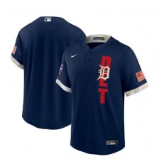 MLB Detroit Tigers Blank Navy Nike 2021 MLB All-Star Cool Base Jersey