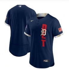 MLB Detroit Tigers Blank Navy Nike 2021 MLB All-Star Flexbase Jersey