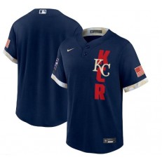 MLB Kansas City Royals Blank Navy Nike 2021 MLB All-Star Cool Base Jersey
