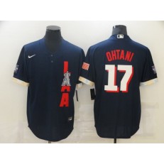 MLB Los Angeles Angels 17 Shohei Ohtani Navy Nike 2021 MLB All-Star Cool Base Jersey