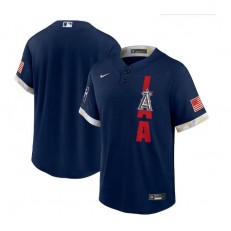 MLB Los Angeles Angels Blank Navy Nike 2021 MLB All-Star Cool Base Jersey