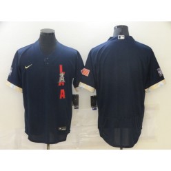 MLB Los Angeles Angels Blank Navy Nike 2021 MLB All-Star Flexbase Jersey