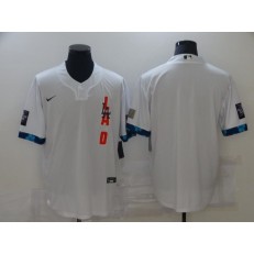 MLB Los Angeles Dodgers Blank White Nike 2021 MLB All-Star Cool Base Jersey