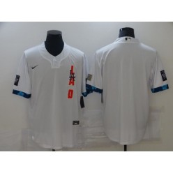 MLB Los Angeles Dodgers Blank White Nike 2021 MLB All-Star Cool Base Jersey