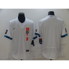 MLB Miami Marlins Blank White Nike 2021 MLB All-Star Flexbase Jersey