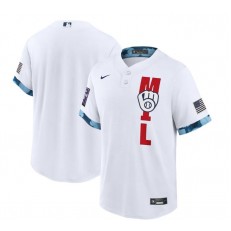 MLB Milwaukee Brewers Blank White Nike 2021 MLB All-Star Cool Base Jersey