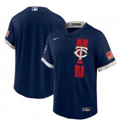MLB Minnesota Twins Blank Navy Nike 2021 MLB All-Star Flexbase Jersey
