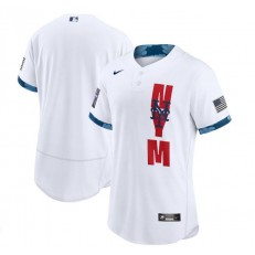 MLB New York Mets Blank White Nike 2021 MLB All-Star Flexbase Jersey