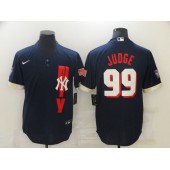 MLB New York Yankees 99 Aaron Judge Navy Nike 2021 MLB All-Star Cool Base Jersey