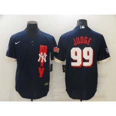 MLB New York Yankees 99 Aaron Judge Navy Nike 2021 MLB All-Star Cool Base Jersey