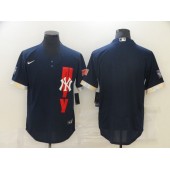 MLB New York Yankees Blank Navy Nike 2021 MLB All-Star Flexbase Jersey