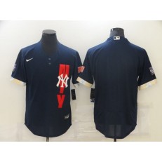MLB New York Yankees Blank Navy Nike 2021 MLB All-Star Flexbase Jersey