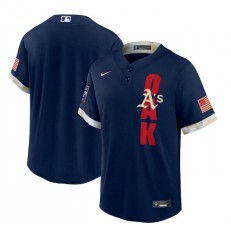 MLB Oakland Athletics Blank Navy Nike 2021 MLB All-Star Cool Base Jersey
