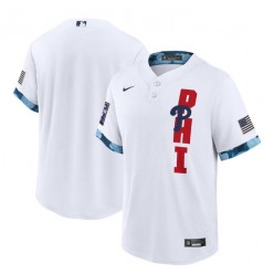MLB Philadelphia Phillies Blank White Nike 2021 MLB All-Star Cool Base Jersey