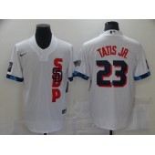 MLB San Diego Padres 23 Fernando Tatis Jr. White Nike 2021 MLB All-Star Cool Base Jersey