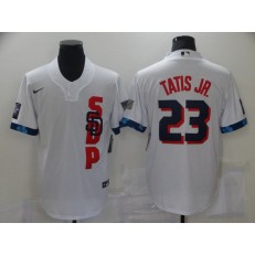 MLB San Diego Padres 23 Fernando Tatis Jr. White Nike 2021 MLB All-Star Cool Base Jersey