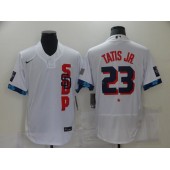 MLB San Diego Padres 23 Fernando Tatis Jr. White Nike 2021 MLB All-Star Flexbase Jersey