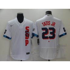 MLB San Diego Padres 23 Fernando Tatis Jr. White Nike 2021 MLB All-Star Flexbase Jersey