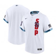 MLB San Diego Padres Blank White Nike 2021 MLB All-Star Cool Base Jersey