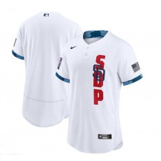 MLB San Diego Padres Blank White Nike 2021 MLB All-Star Flexbase Jersey