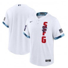 MLB San Francisco Giants Blank White Nike 2021 MLB All-Star Cool Base Jersey