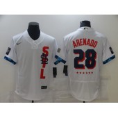 MLB St Louis Cardinals 28 Nolan Arenado White Nike 2021 MLB All-Star Flexbase Jersey