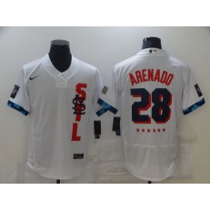 MLB St Louis Cardinals 28 Nolan Arenado White Nike 2021 MLB All-Star Flexbase Jersey