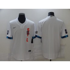 MLB St Louis Cardinals Blank White Nike 2021 MLB All-Star Cool Base Jersey