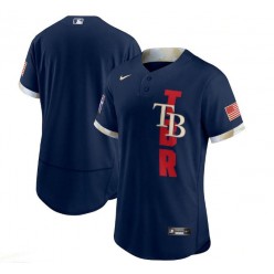 MLB Tampa Bay Rays Blank Navy Nike 2021 MLB All-Star Flexbase Jersey
