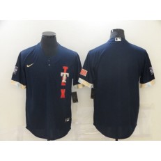 MLB Texas Rangers Blank Navy Nike 2021 MLB All-Star Cool Base Jersey