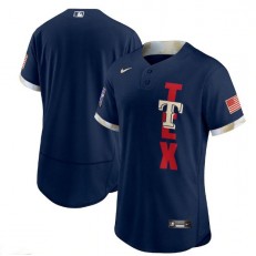 MLB Texas Rangers Blank Navy Nike 2021 MLB All-Star Flexbase Jersey