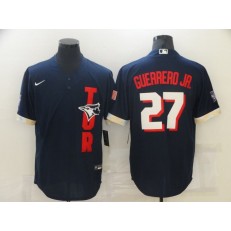 MLB Toronto Blue Jays 27 Vladimir Guerrero Jr. Navy Nike 2021 MLB All-Star Cool Base Jersey
