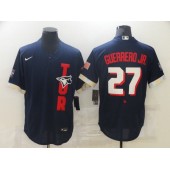 MLB Toronto Blue Jays 27 Vladimir Guerrero Jr. Navy Nike 2021 MLB All-Star Flexbase Jersey