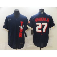 MLB Toronto Blue Jays 27 Vladimir Guerrero Jr. Navy Nike 2021 MLB All-Star Flexbase Jersey